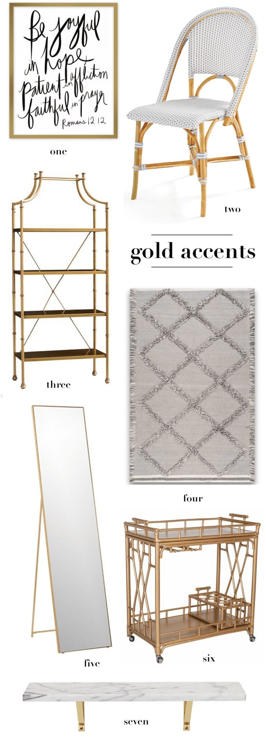 Home Accents, Gold Home Accents, Home with Gold Accents, Gold Home Decor Accents