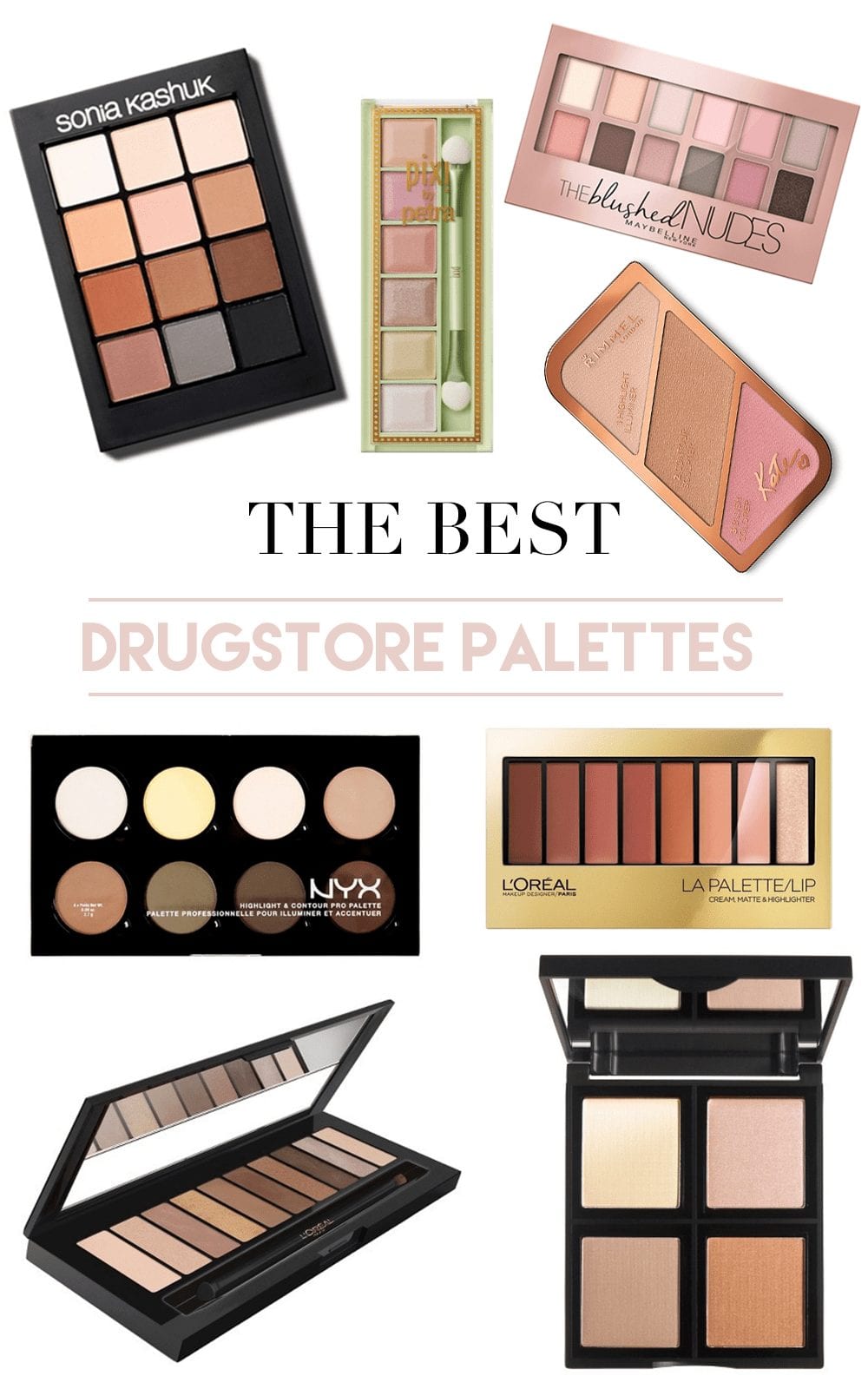 drugstore beauty, drugstore makeup, drugstore makeup palettes