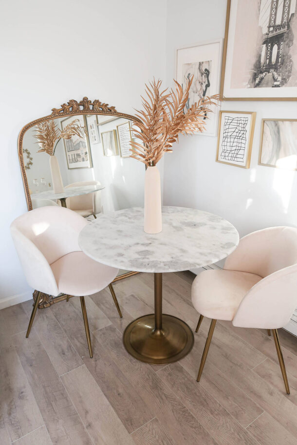 Anthropologie Primrose Mirror, How to Style the Anthropologie Primrose Mirror, Small Dining Spaces, How to Style a Dining Room in A Small Apartment