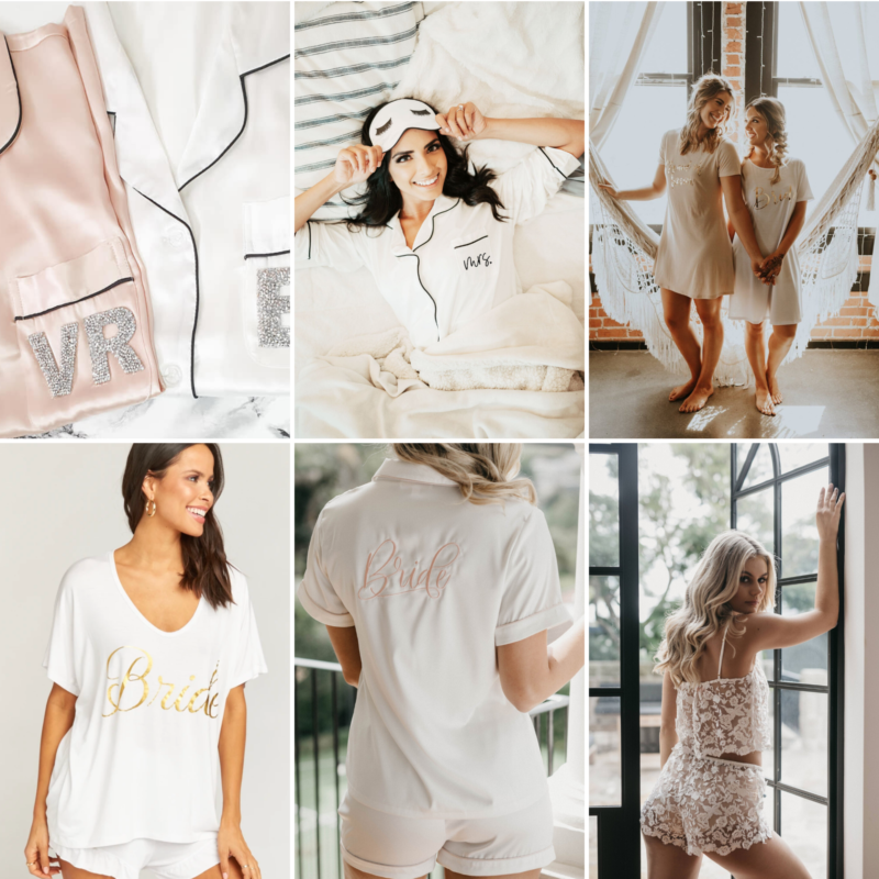 Wedding Pajamas, Bride Pajamas