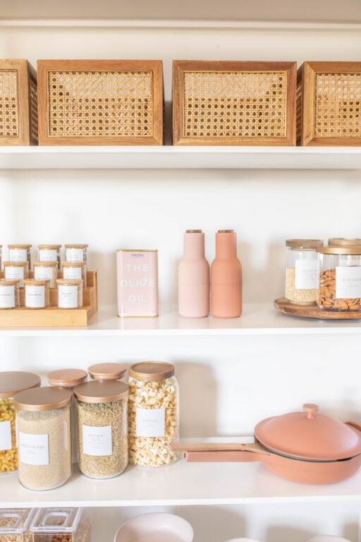 open concept pantry, pantry, pantry organization, kitchen organization, the neat method, amazon home, amazon organization, spice organization