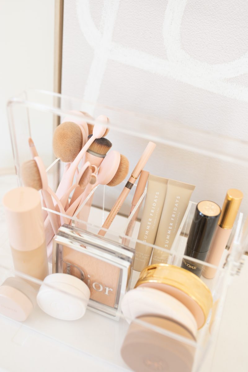 acrylic caddy, makeup organization, amazon organization finds, amazon organizers