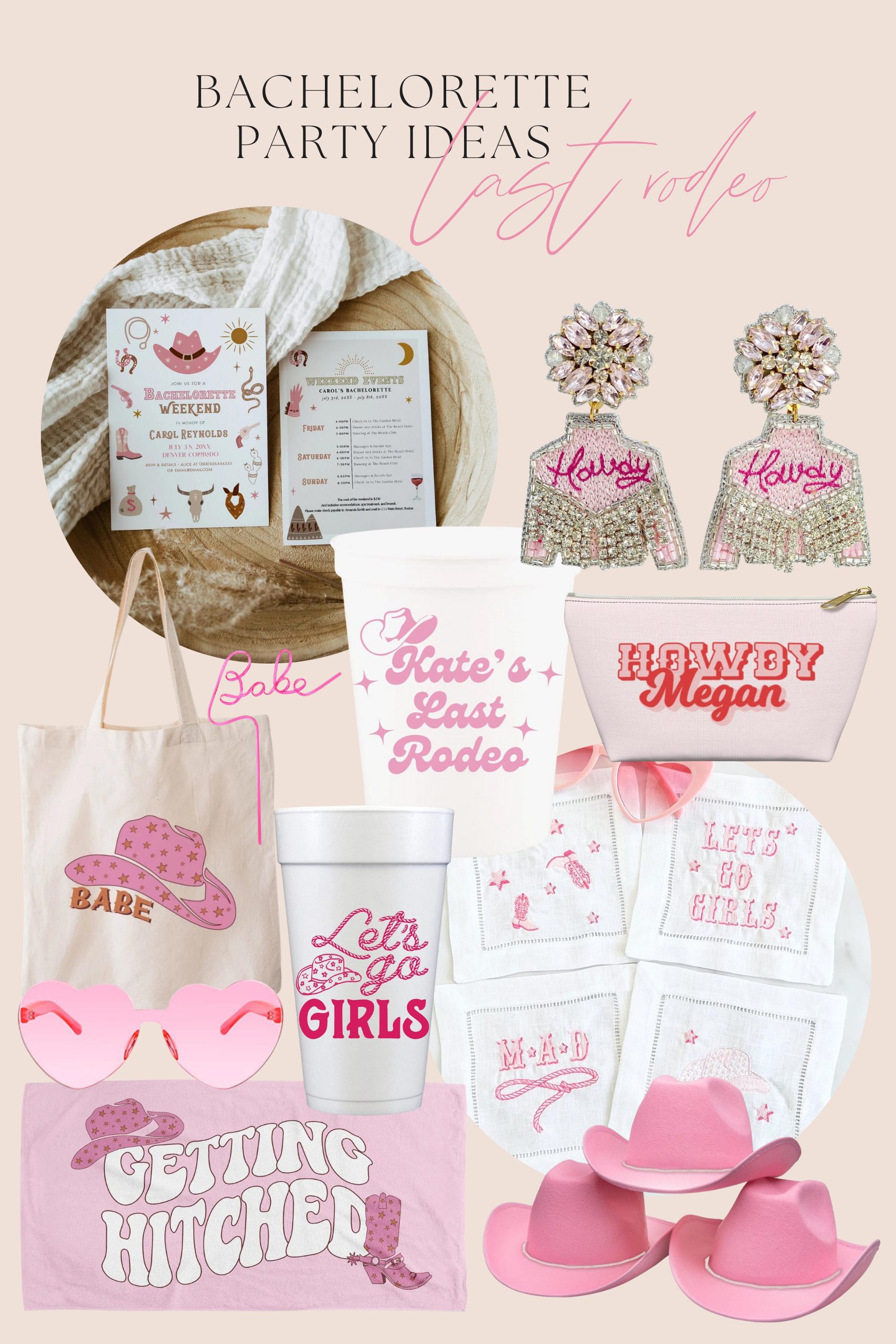 Last Rodeo Bachelorette Party, Pink Bachelorette Party, Nashville Bachelorette Party