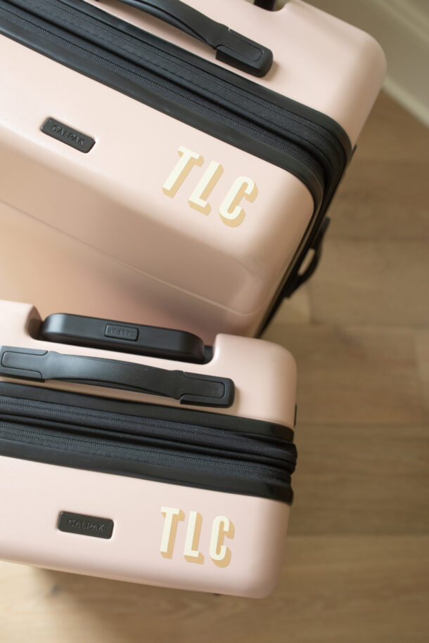 Luggage Stickers, Monogram Your Luggage, Vinyl Luggage Stickers, Block Letter Stickers