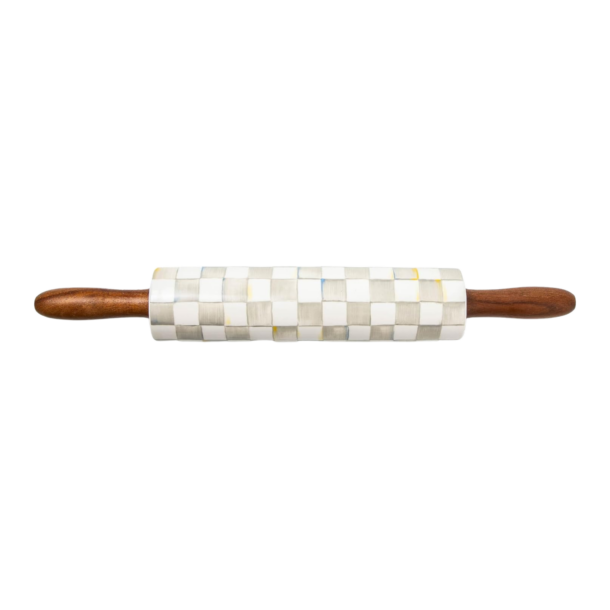 Mackenzie-Childs Rolling Pin in Sterling Check
